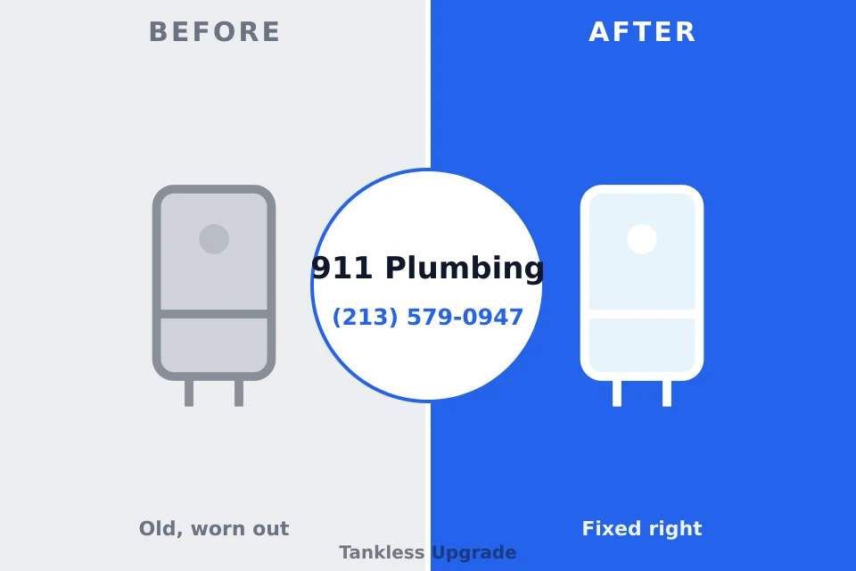 Before and after: plumbing repair Beach Haven West, NJ